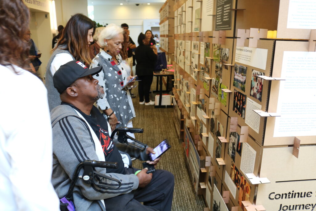 Guests at the Black Legacy art exhibit hosted by Community Women Vital Voices, August 2025